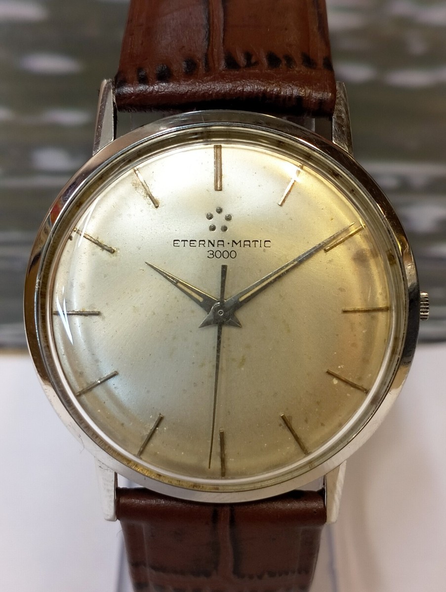 VINTAGE ETERNA-MATIC 3000 AUTOMATIC 21 JEWELS 4726314 SWISS MEN'S