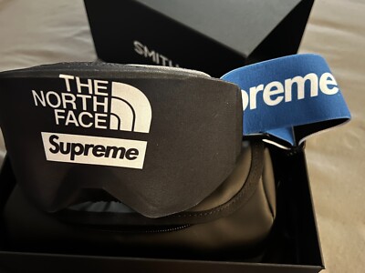 SUPREME X THE NORTH FACE SMITH SNOWBOARD SKI GOGGLES BLUE NEW SOLD