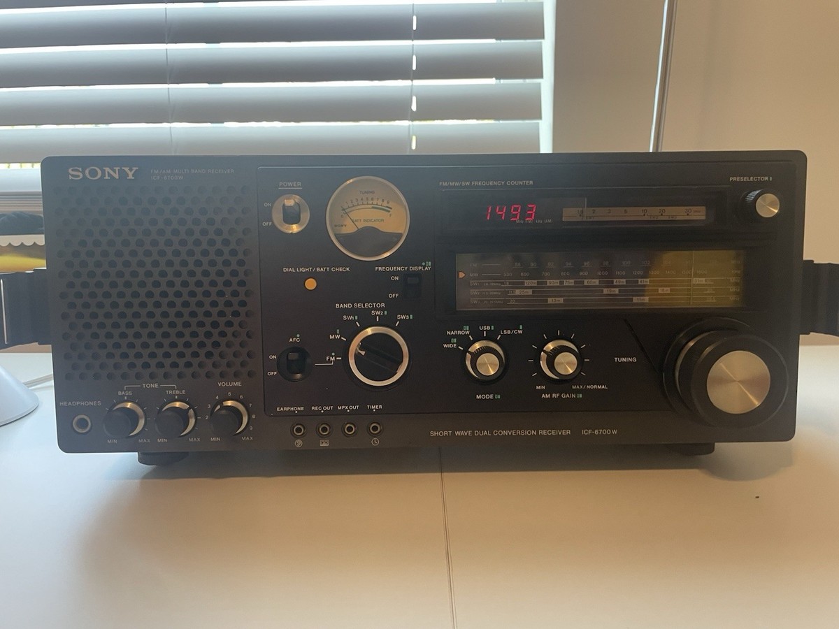 Sony ICF-6700w FM/AM Multi Band Receiver | eBay