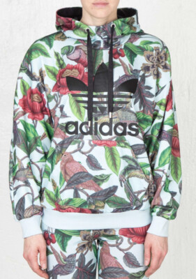 Adidas Small Florera Track Jacket Hoodie Rita Ora Floral Sweater