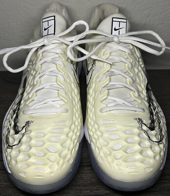 Nike Tennis Rafa Nadal Zoom Cage 3 918193-105 Metallic Summit Size