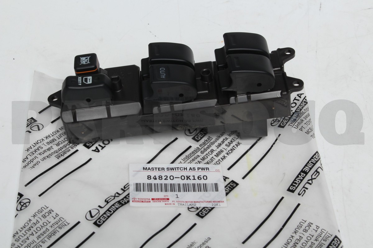 848200K160 Genuine Toyota MASTER SWITCH ASSY, POWER WINDOW