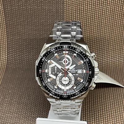 Casio Edifice EFR-539D-1A Black Chronograph Stainless Steel Analog