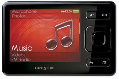 Creative ZEN Black 8 GB MP3 Player Audio Book Reader FM Radio