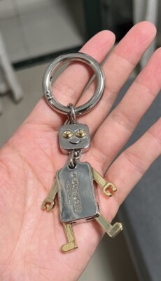 Coach Small Metal Robot Keychain Bag Charm | eBay