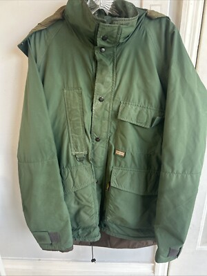 Vintage Remington Green Nylon GoreTex Outdoor Hunting Jacket USA