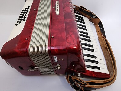 YAMAHA Accordion YA-21 Red 32 Keyboard | eBay