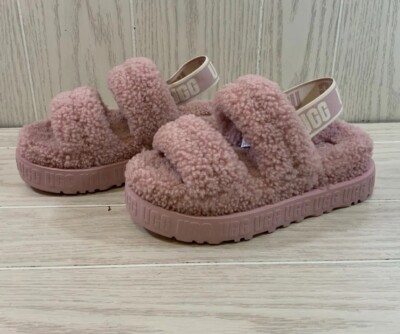 UGG Oh Fluffita Slingback Sandal, Women's Size 7 M, Pink NEW | eBay