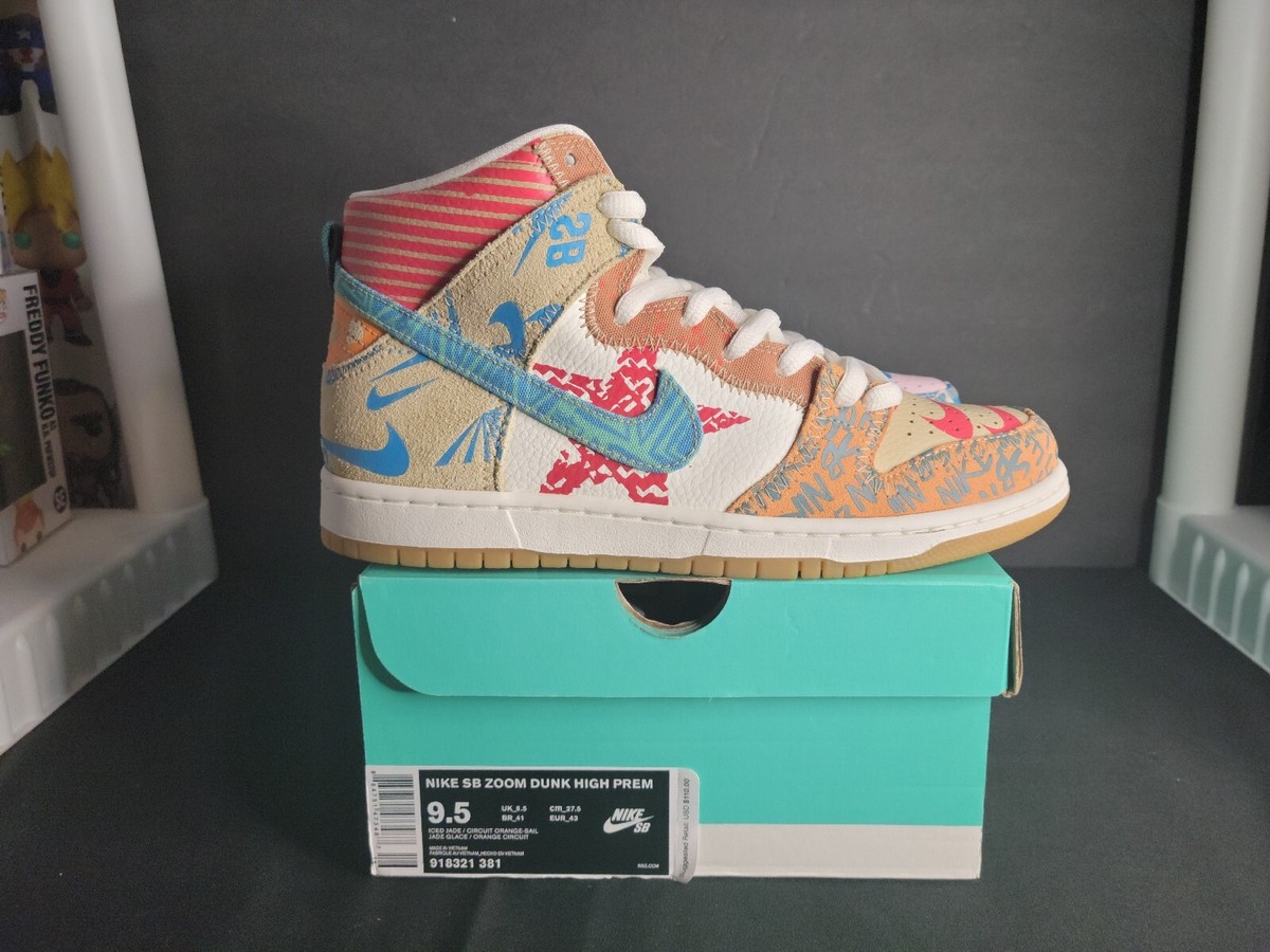 Men's Size 9.5 Nike SB Dunk High Premium x Thomas Campbell What