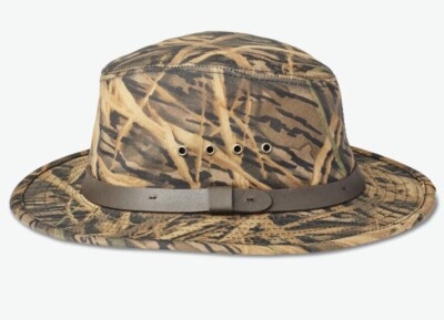 Filson x Mossy Oak Tin Cloth Packer Hat 20078588 Camo Shadow Grass