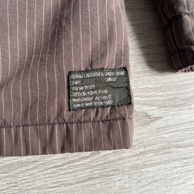 Stussy Authentic Outer Gear Brown Pinstripe Green Lining Utility