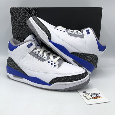 Size 9.5 - Jordan 3 Retro Mid Racer Blue for sale online | eBay