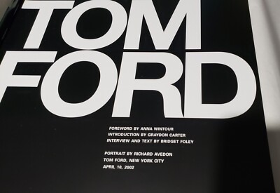 TOM FORD | Black Coffee Table HARDCOVER Book | eBay