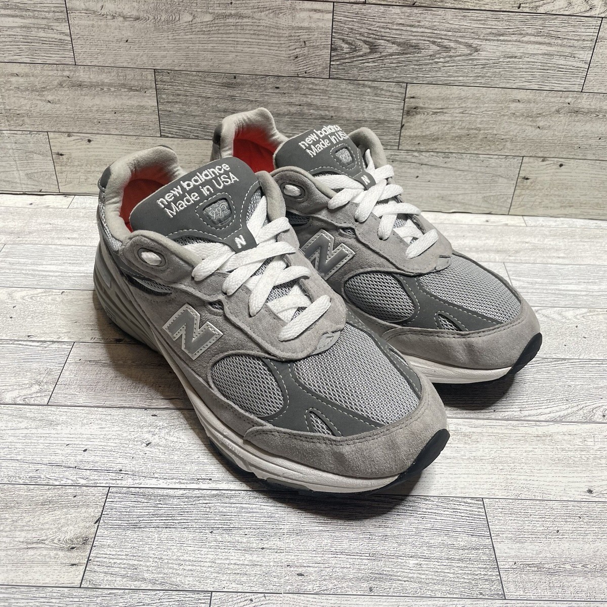 New Balance 993 Shoe Castlerock Gray Made In USA Womens 9 D