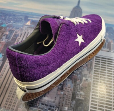 Converse One Star Pro Ox Low Top Suede Night Purple Mens Size 11.5