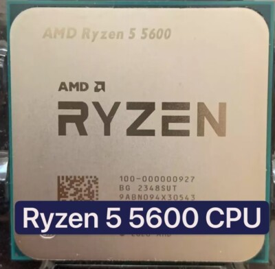 AMD Ryzen 5 5600 CPU Processor (4.4 GHz, 6 Cores, Socket AM4