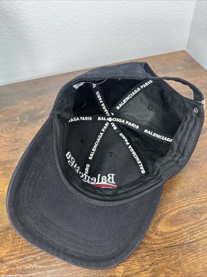 Balenciaga 2017 Political Campaign Logo Men Black Baseball Cap Hat