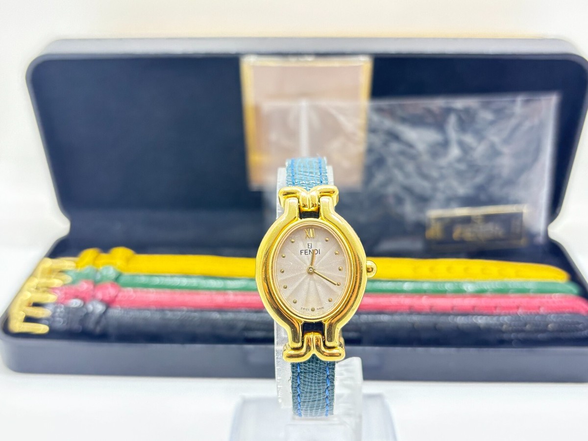 Exc+5 w/Box ] Fendi 640L Chameleon Change 5 Color Belts Women's