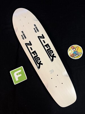RARE Z-Flex Jay Adams The Classic White Cruiser Shaped Skateboard