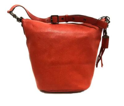 Coach Archive Ltd Ed Natural Pebbled Chili Leather LG Duffle