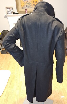 Pretty Green X Jimi Hendrix Double Breasted Wool Long Coat Size