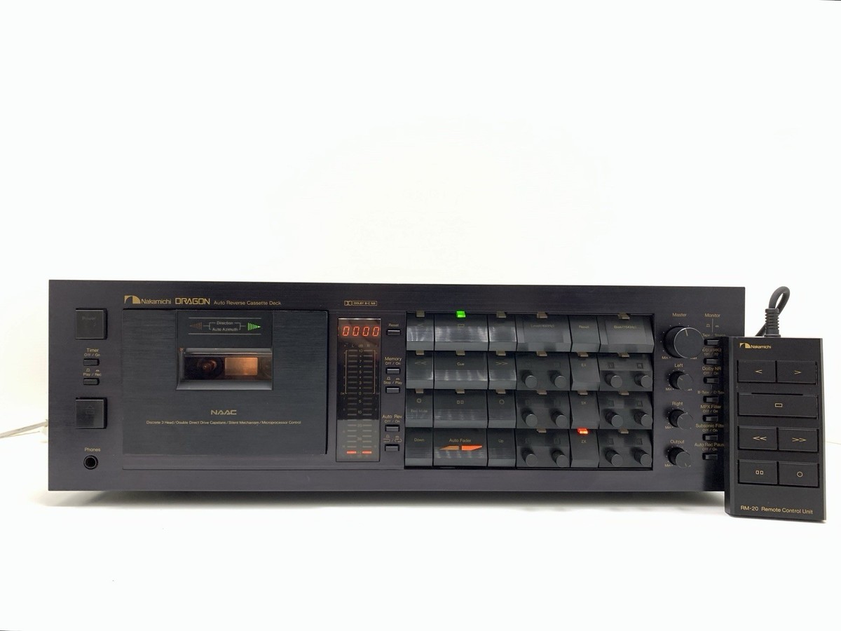 NAKAMICHI DRAGON 3Head Hi End Cassette Vintage Original Remote
