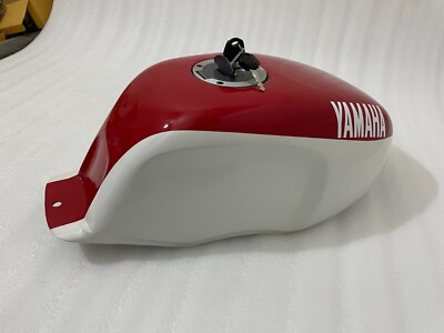 Yamaha Ysr 50 80 Ysr50 Ysr80 1989 Steel Tank White & Red With Cap