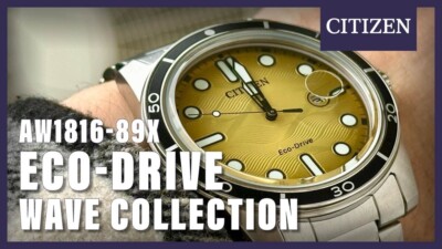 Citizen Eco-Drive AW1816-89X Yellow Analog Stainless Steel Men's