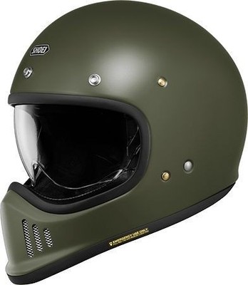 SHOEI EX-Zero Moss Green Size XL Full Face Helmet Lightweight New