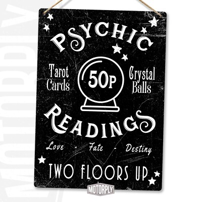 Metal Wall Sign - Psychic Reading - Mystic Psychic Reader Occult