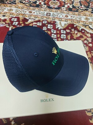 New Rolex Navy Mesh Fitted Cap Size 58 Cm | eBay