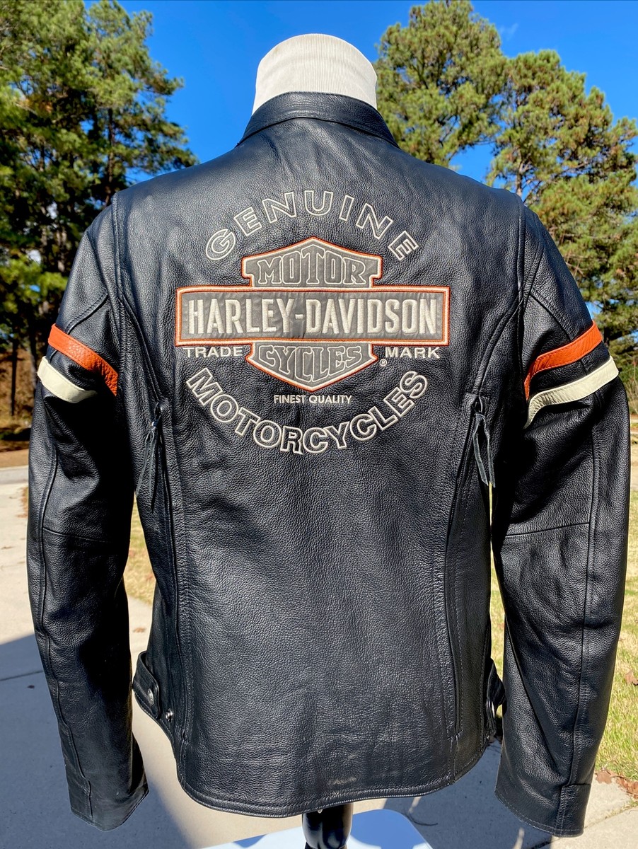 Harley Davidson Women's MISS ENTHUSIAST Black Leather Jacket XL