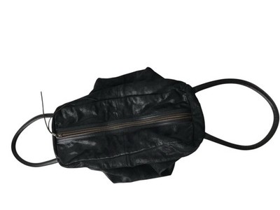 DIESEL Vintage Leather Shoulder Bag Metallic Lock Avant Garde