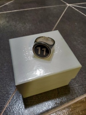 Maison Martin Margiela Numeral 11 Signet Ring 100% Argento silver
