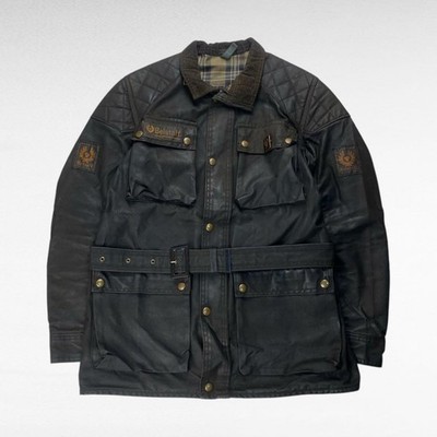 70s Belstaff Trialmaster Oiled Jacket Waxed Cotton size 38 | eBay