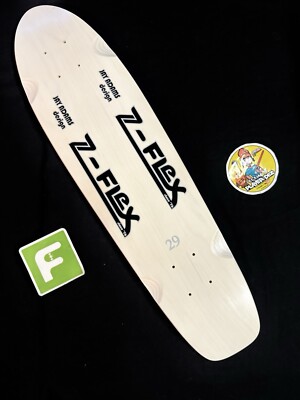 RARE Z-Flex Jay Adams The Classic White Cruiser Shaped Skateboard