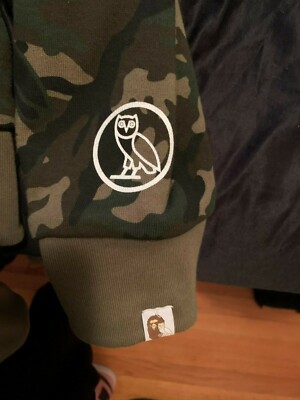 BAPE x OVO Black Green Camo Shark Reversible Full Zip Hoodie | eBay