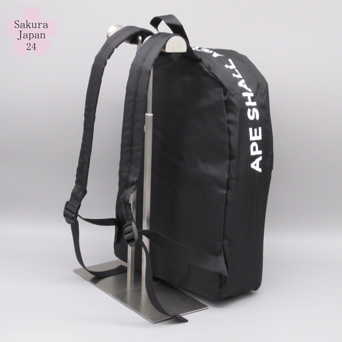 BAPE A Bathing Ape Backpack APE HEAD Logo Black 2019AW Japanese