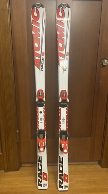 Atomic Race 8 Youth Junior Downhill Skis 140 cm W/ Atomic Evox 045