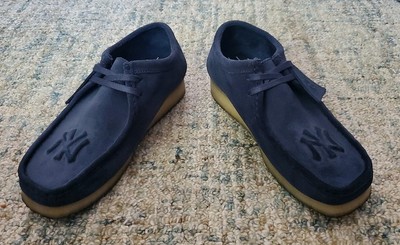 Men KITH x CLARKS ORIGINALS x NEW YORK NY YANKEES MLB BLUE SUEDE