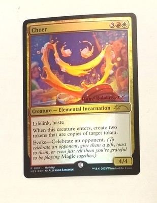 MAGIC THE GATHERING CHEER HAPPY HOLIDAYS 2025 FOIL PROMO + HOLY
