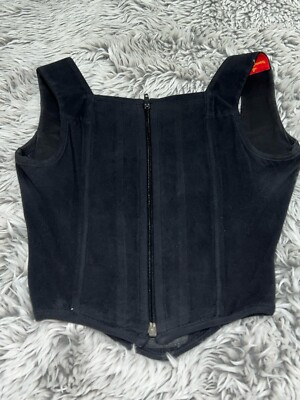 vintage vivienne westwood red label black orb corset top 42 s