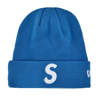 Supreme x New Era FW24 S Logo Beanie Blue | eBay