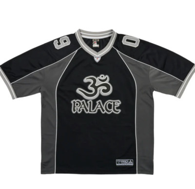 Palace OM Mesh Jersey Black Gray Size 2XL XXL Football Raiders