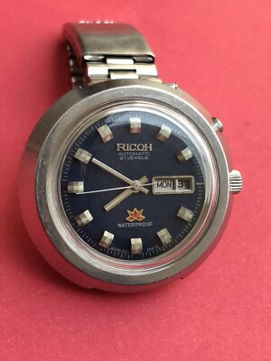 Vintage Ricoh Automatic 21 Jewels Day/Date Japan Men's Watch | eBay