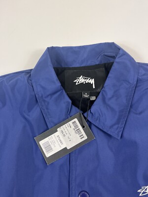 Stüssy Cruize Coach Jacket Size Blue | eBay