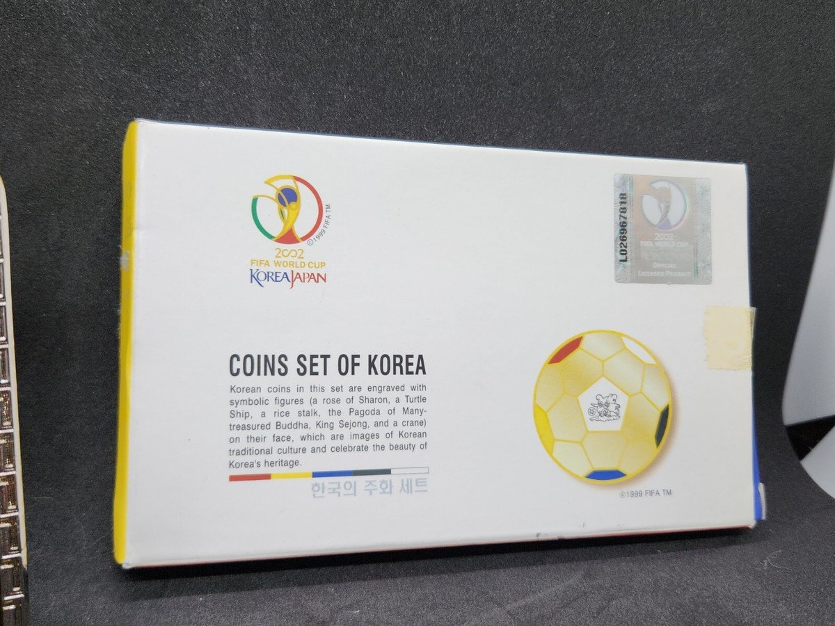 2002 FIFA WORLD CUP Korea Japan Uncirculated 6 Coin Set - Korean
