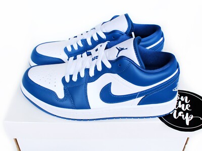 Nike Air Jordan 1 Low W Marina Dark Blue White UK 3 4 5 6 7 8 9 10