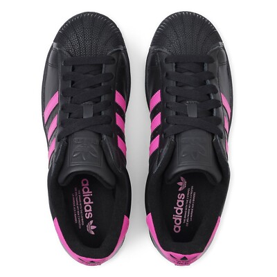adidas WMNS Superstar II Core Black Pink JS1339 Women's Size | eBay