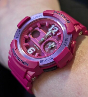 Casio Baby-G BGA-210-4B2 Pink Analog Digital Quartz Ladies Fashion